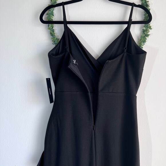 NWT Lulus Sealed With A Kiss Body Con Black Ruffle Dress Size: Medium - Picture 16 of 16